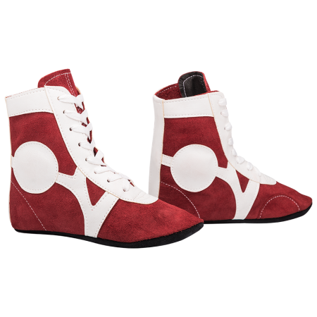 Купить Обувь для самбо RS001/2, замша, красный Rusco в Духовщине 